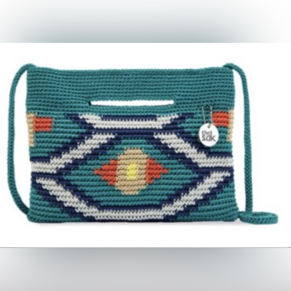 NWT The Sak Teal and Multicolor 3 in 1 clutch